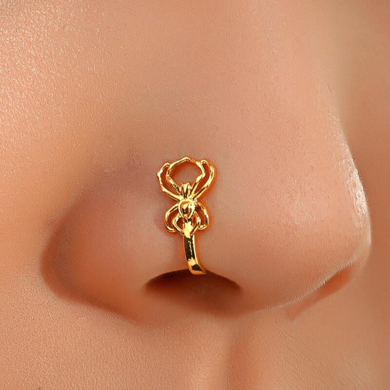

Spider Decor Nose Ring, Gold