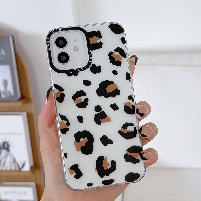 

Leopard Clear Phone Case, Multicolor