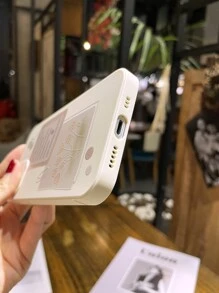 Flower Pattern Phone Case - Apricot - View 2