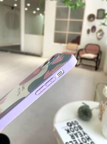 愛心圖案手機外殼 - 淡紫色 - 查看 4