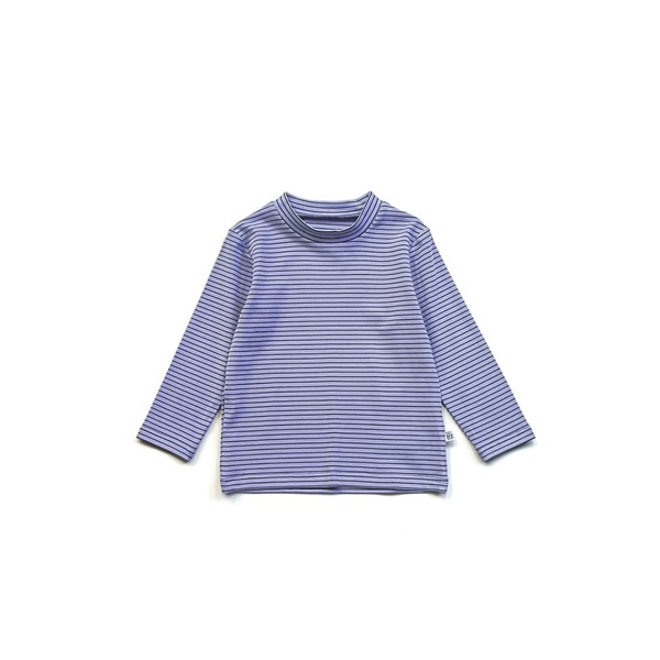

Toddler Boys Mock Neck Striped Tee, Multicolor