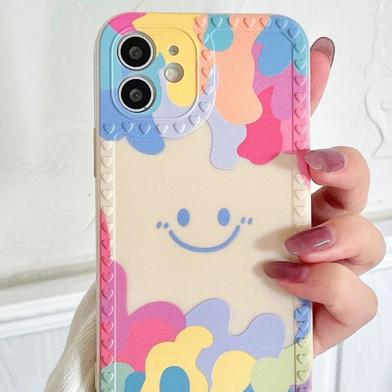 

Smile Pattern Phone Case, Multicolor