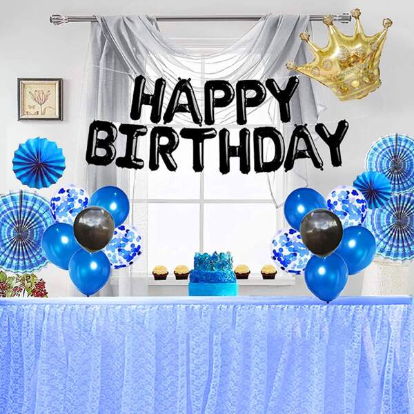 

26pcs Letter Graphic Decorative Balloon, Multicolor