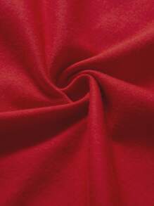 SHEIN Unity Letter Graphic Round Neck Tee - Red - View 5