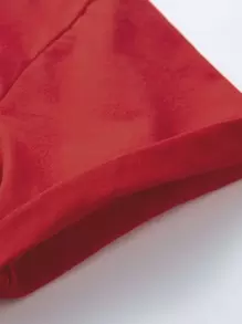 SHEIN Unity Letter Graphic Round Neck Tee - Red - View 4