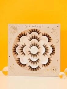 漫畫睫毛,7對豐盈假睫毛 - 黑色 - 查看 1