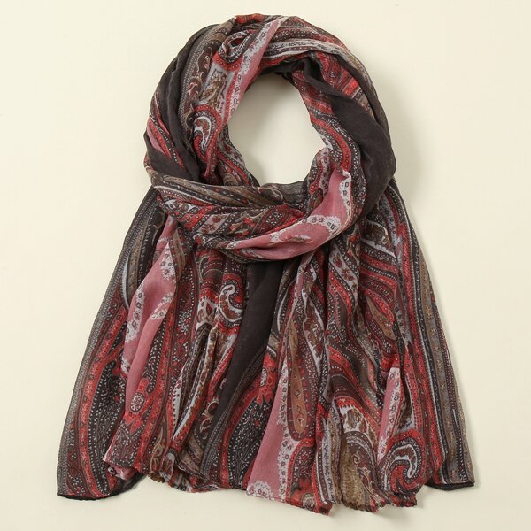 

Paisley Print Scarf, Multicolor