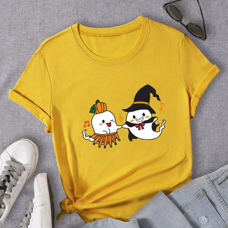 

Halloween Print Tee, Yellow