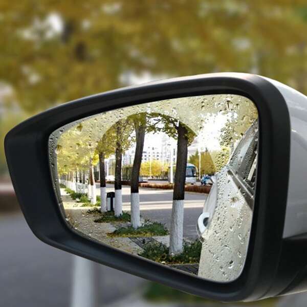 

2pcs Car Rear View Rainproof Film, Clear
