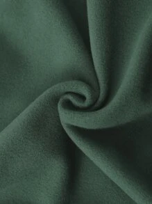 SHEIN EZwear Áo nỉ ấm áp In Trái tim - xanh quân đội - Xem 5