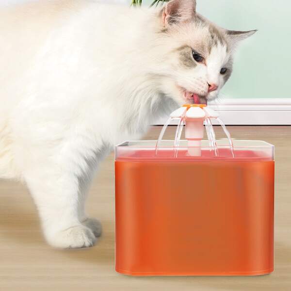 

1pc Pet Water Feeder, Orange