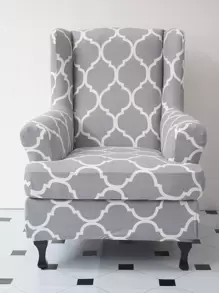 幾何樣式老虎凳椅套 - 彩色 - 查看 1