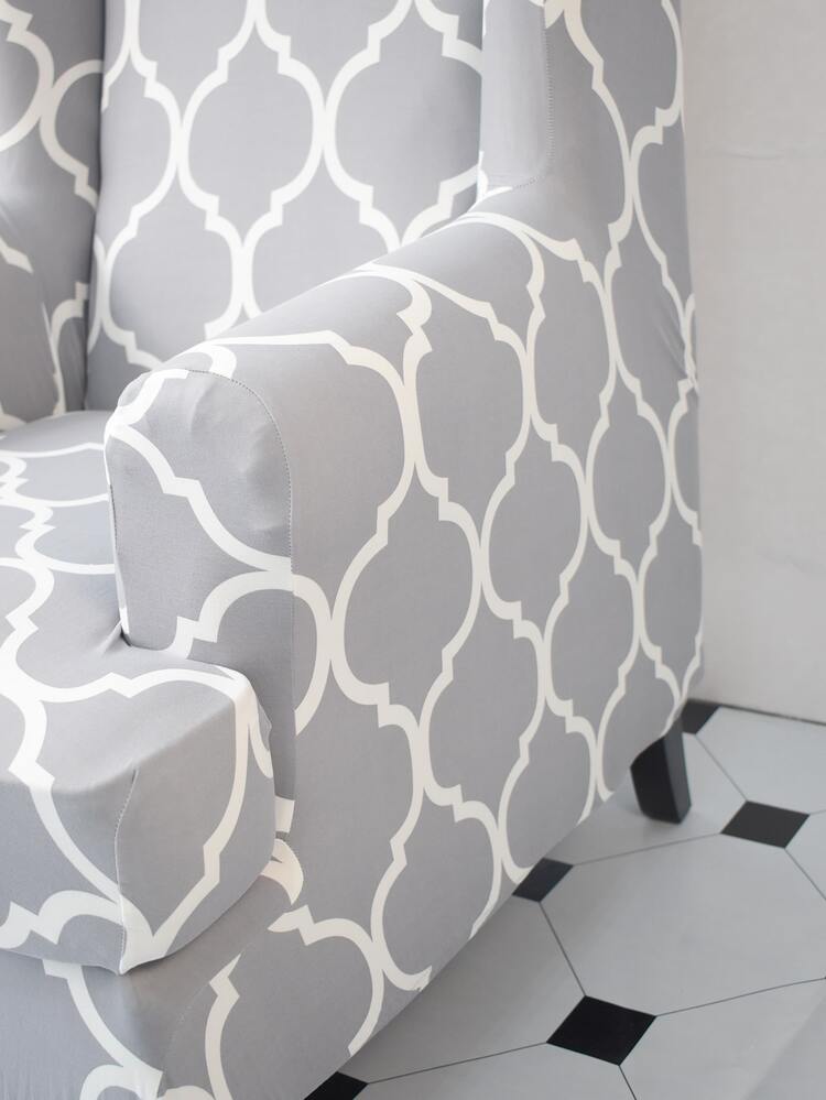 Hình học Hoa văn Cánh Ghế Slipcover - Nhiều màu - Xem 2