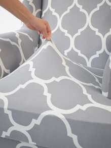 幾何樣式老虎凳椅套 - 彩色 - 查看 3