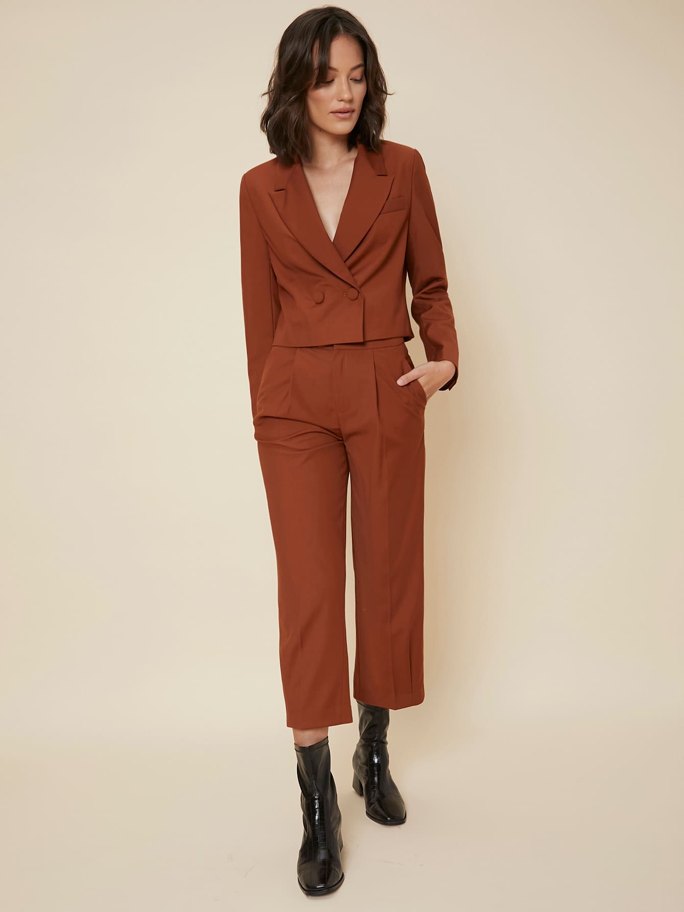 Boxy Blazer & Tailored Pants Set