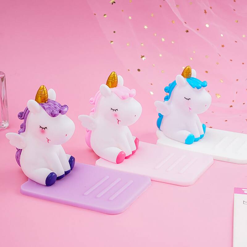 

1pc Unicorn Shaped Phone Holder, Multicolor