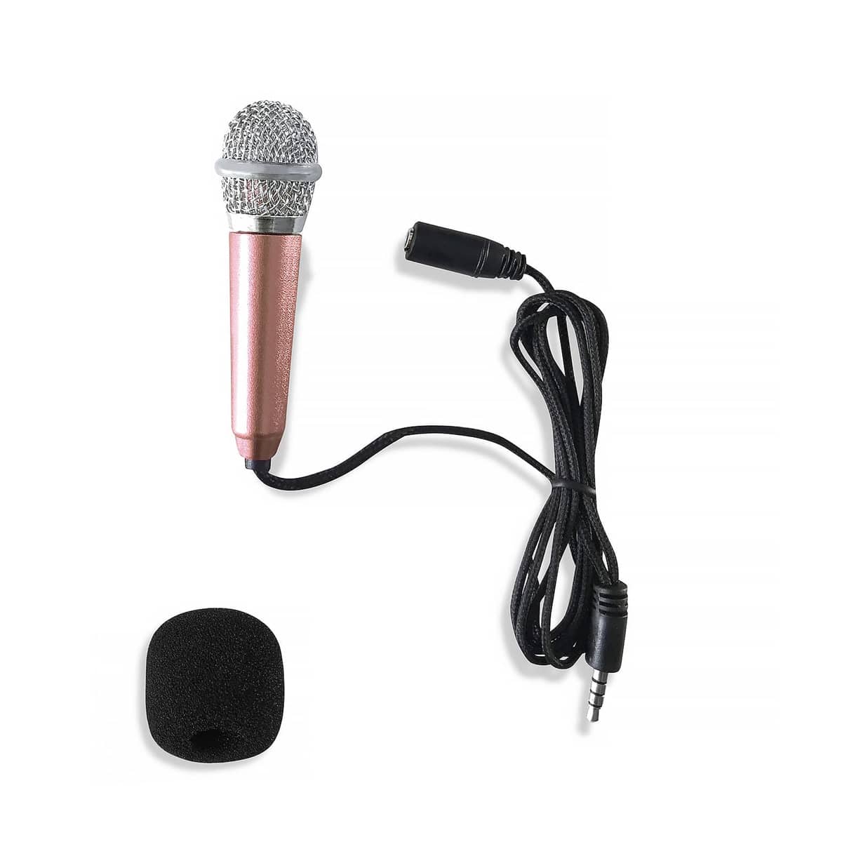 

1pc Mini Phone Microphone, Rose gold