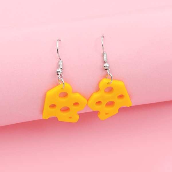 

Toddler Girls Cheese Drop Earrings, Yellow