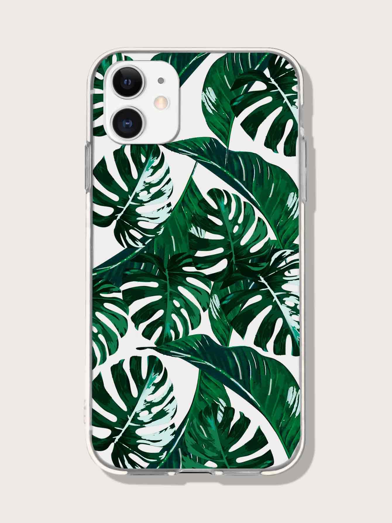 Palm Leaf Phone Case - Green - View 1