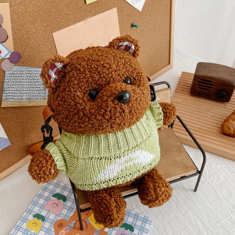 

Bear Shaped Crossbody Bag, Green