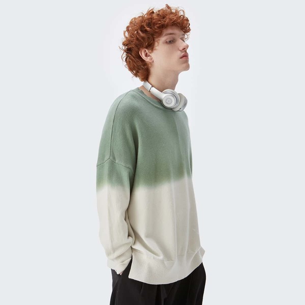 

Men Drop Shoulder Ombre Sweater, Multicolor