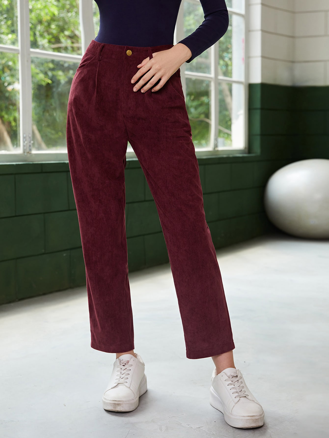Pantaloni Uomo In Velluto A Coste Larghi E Dritti – Modello 2026 Con Vita Elastica E Coulisse, Casual E Comodi