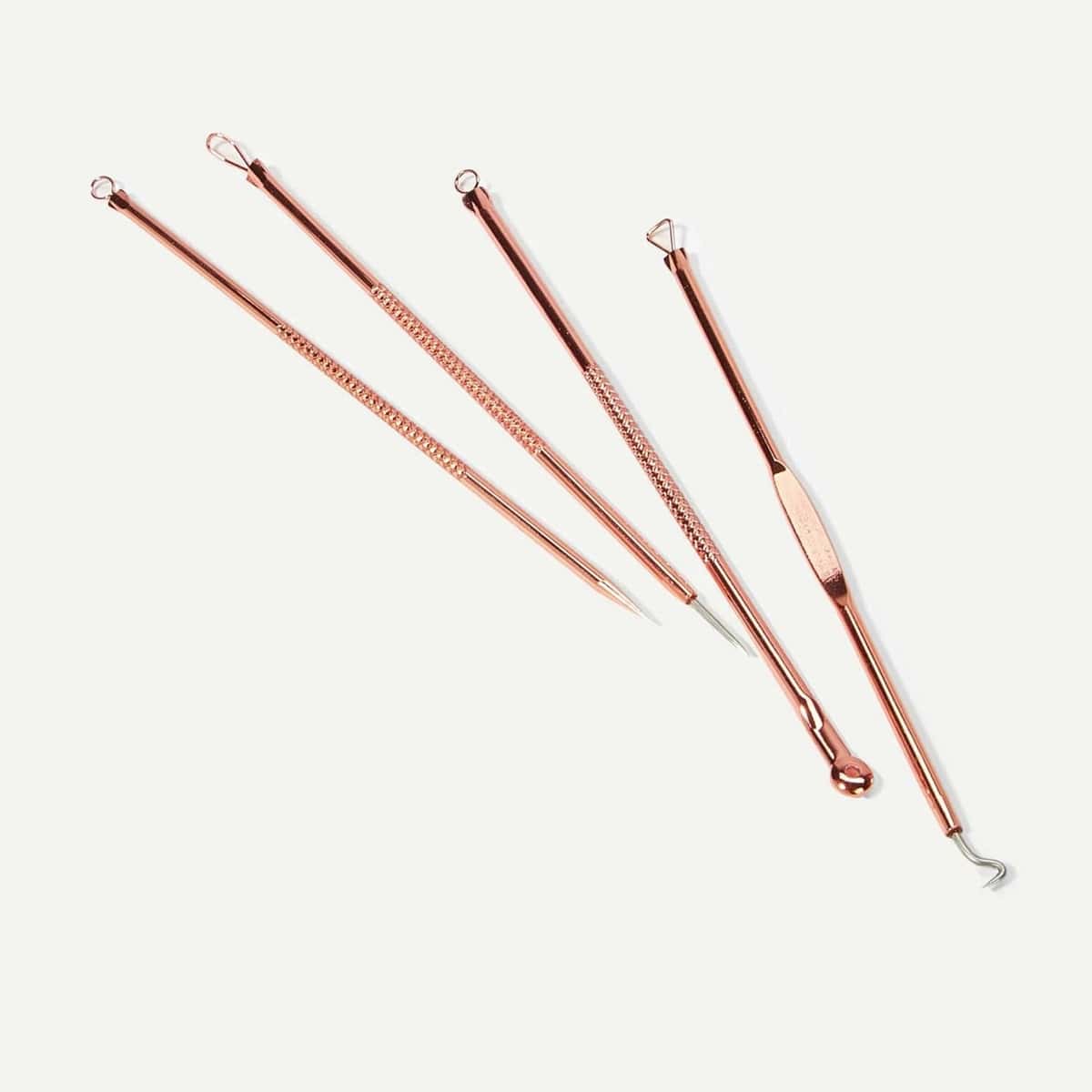 

4pcs Acne Needle Set, Gold