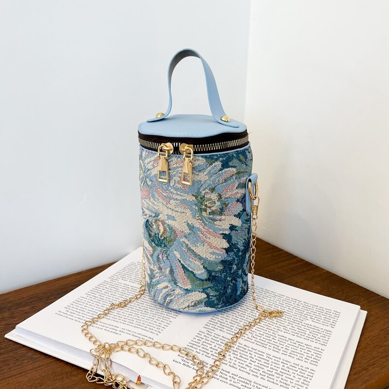 

Flower Graphic Bucket Bag, Multicolor