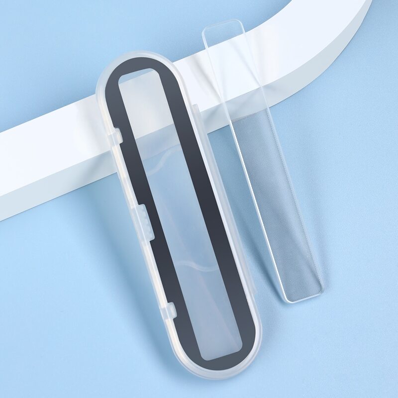 

1pc Nail File & 1pc Storage Box, Clear