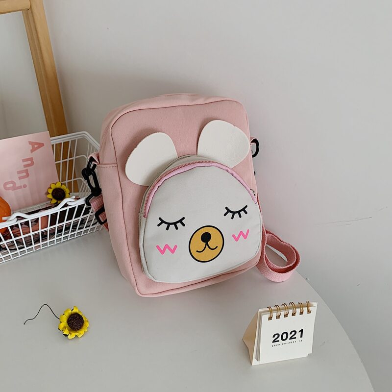 

Cartoon Graphic Crossbody Bag, Pink