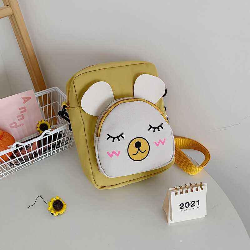 

Cartoon Graphic Crossbody Bag, Yellow