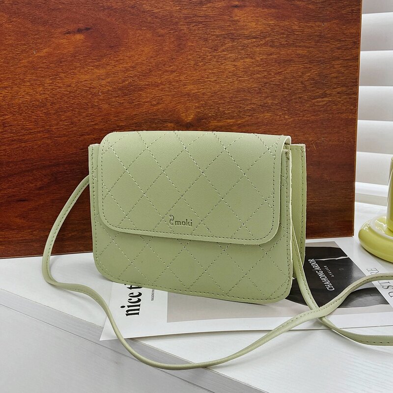 

Minimalist Flap Crossbody Bag, Green