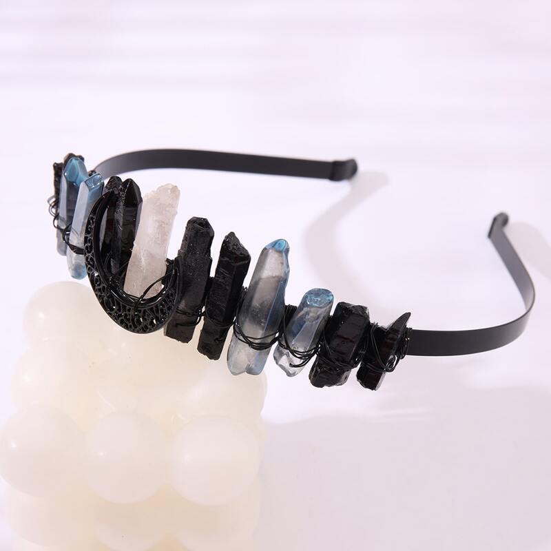 

Crystal Decor Hair Hoop, Black