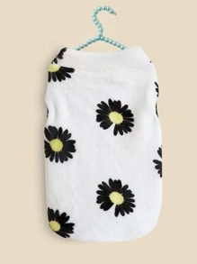 雛菊圖案寵物夾克 - 彩色 - 查看 5