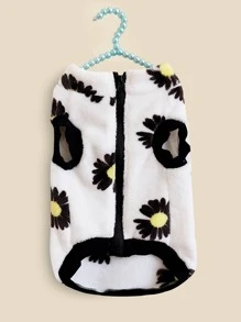 雛菊圖案寵物夾克 - 彩色 - 查看 2