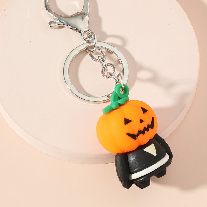 

Halloween Pumpkin Charm Keychain, Multicolor