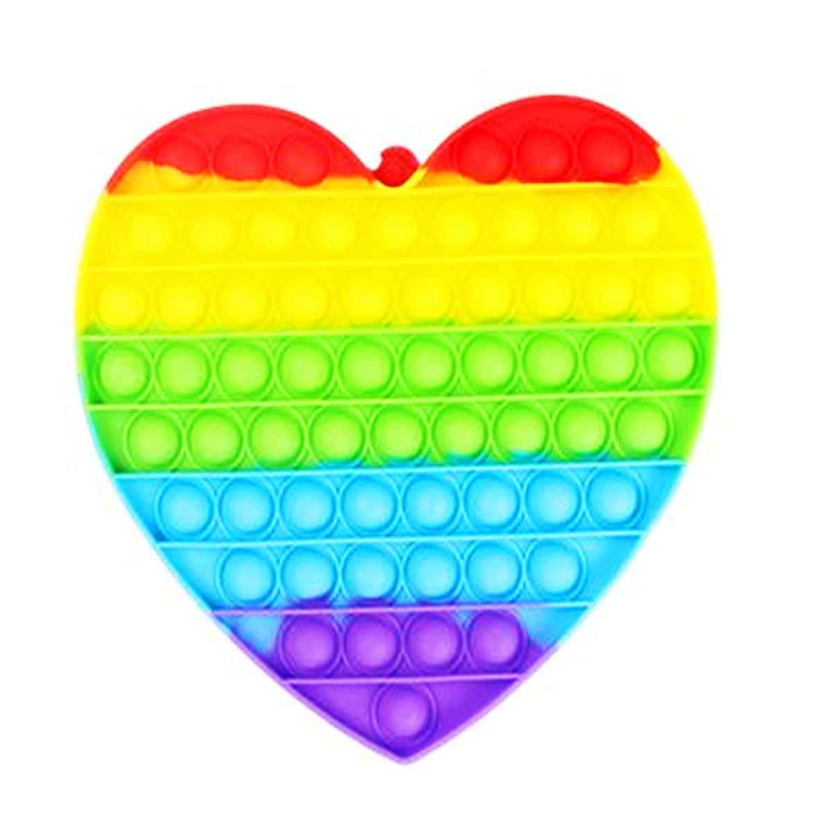 

Heart Shaped Push Pop Bubble, Multicolor