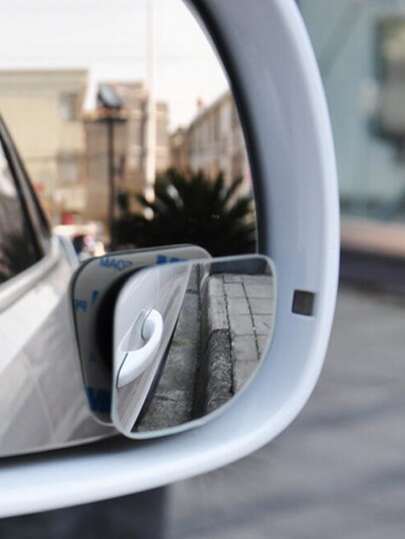 2pcs Car Blind Spot Mirror, Frameless Auxiliary Rearview Mirror