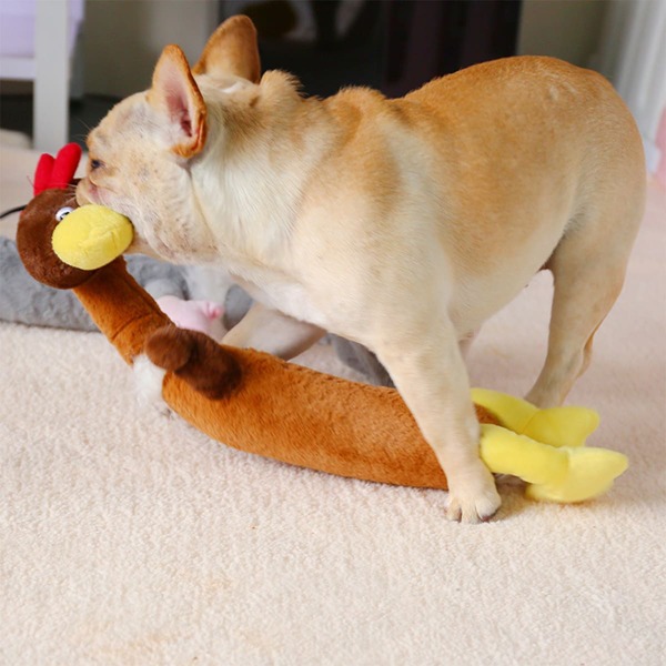

1pc Pet Plush Toy, Multicolor