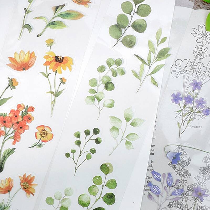 

2pcs Plants Pattern Sticker, Multicolor