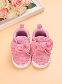 Zapatos antideslizantes de suela blanda para preandar de bebé niña - Rosa - Ver 6