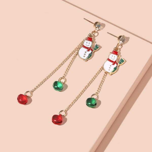 

Christmas Snowman Decor Drop Earrings, Multicolor