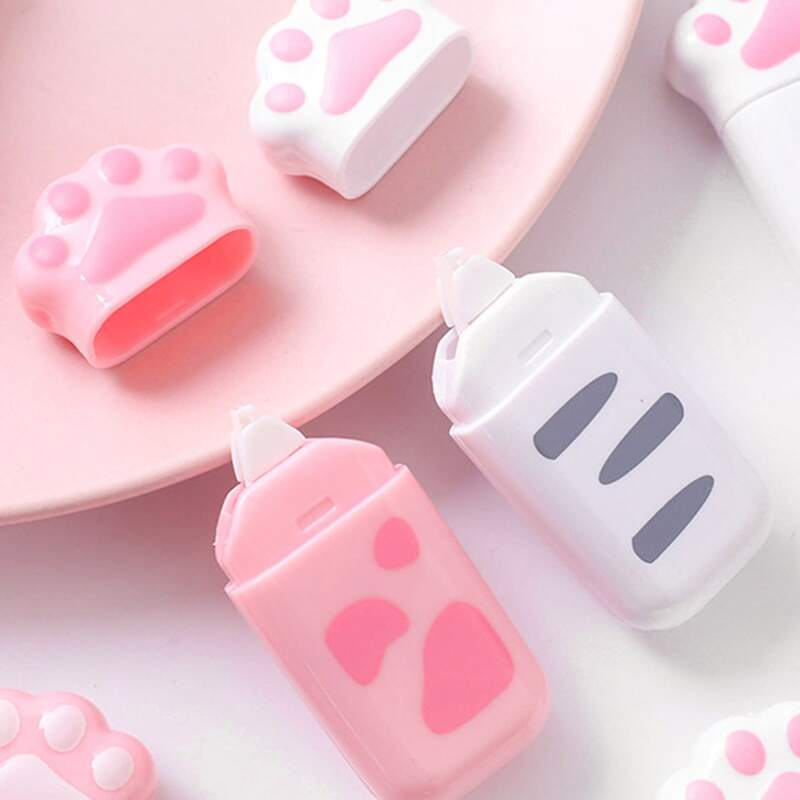 

1pc Paw Shaped Random Correction Tape, Multicolor