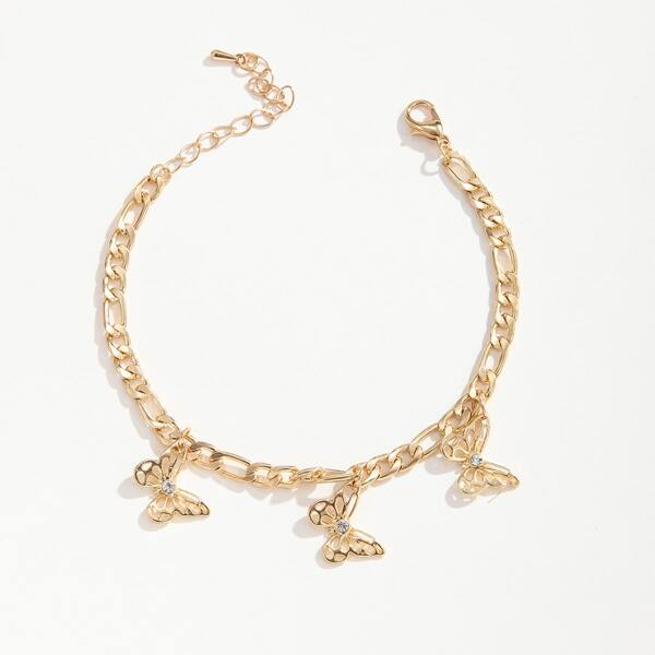

Butterfly Decor Bracelet, Gold