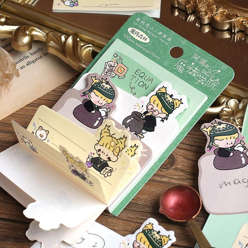 

1pc Cartoon Graphic Random Sticky Note, Multicolor