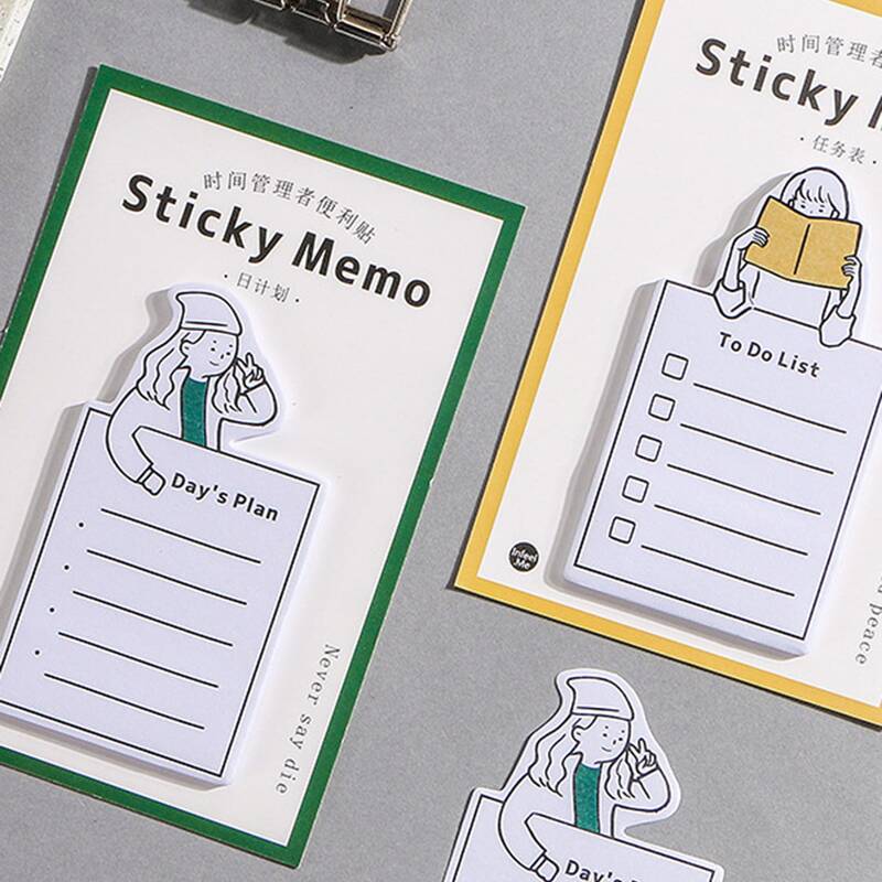 

1pc Cartoon Graphic Random Sticky Note, Multicolor