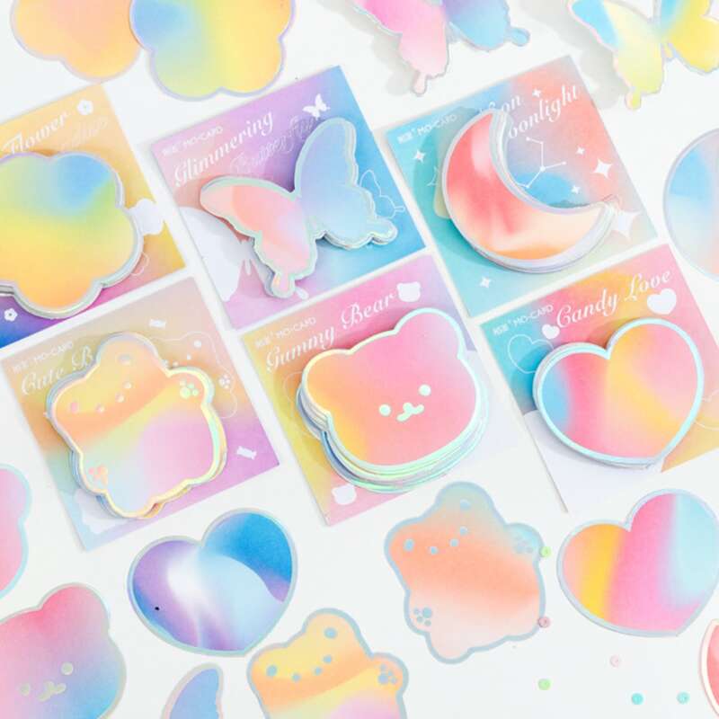

1pc Random Shape Sticky Note, Multicolor