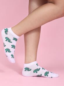 Phim hoạt hình Khủng long in Tất mắt cá chân - Nhiều màu - Xem 3