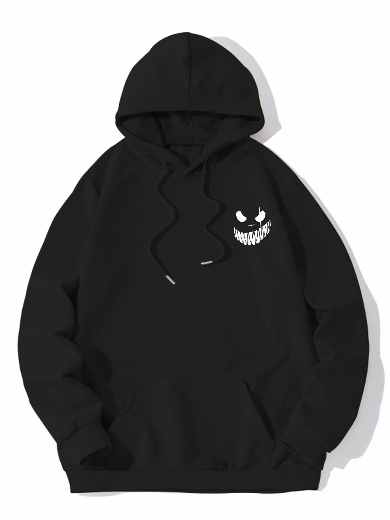 Men Cartoon Graphic Drawstring Hoodie