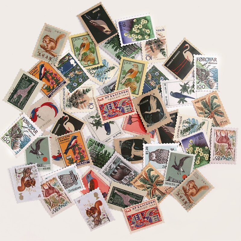 

1pc Stamp Shaped Sticker, Multicolor